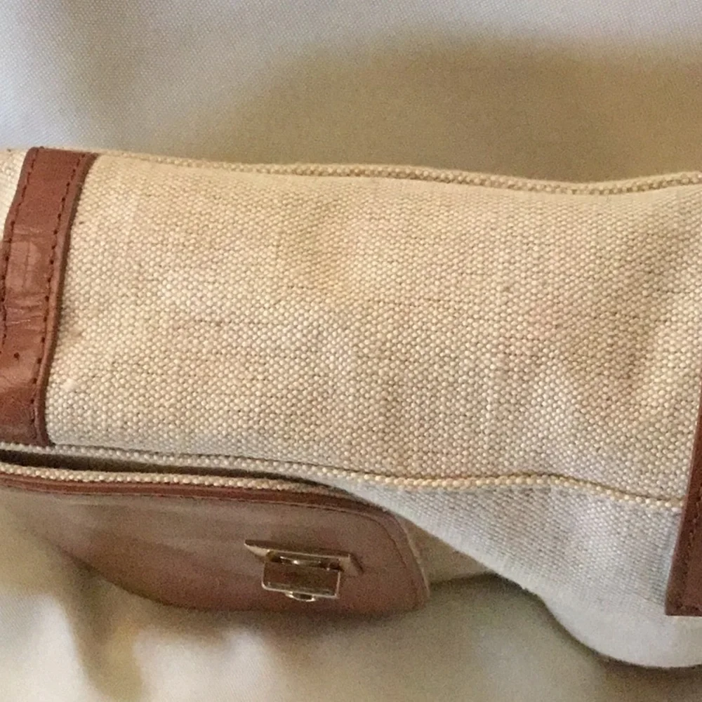 Etienne Aigner Brown and Cream Crossbody Bag - Picture 6 of 8